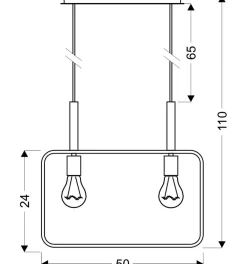 Best Sale Designerska, dekoracyjna lampa wisząca 32-73518 z serii FRAME | Kaja Żyrandole Nowoczesne