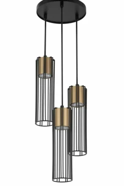 Clearance Designerska, druciana lampa do kuchni SIG 33458 z serii FOBIA CZ/ZŁ Żyrandole Nowoczesne