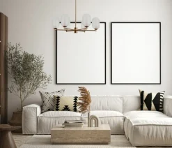 Discount Designerska, elegancka lampa wisząca PND-4215-6A-HBR-SAT PERANO Żyrandole Nowoczesne