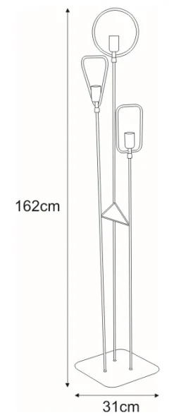Sklep Kaja Designerska, industrialna lampa podłogowa K-3934 GEO | Kaja