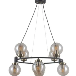 Store Designerska lampa do sypialni PND-28622-8A GALVEZ | Kaja Oświetlenie Żyrandole Nowoczesne