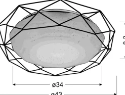 Sklep Kaja Designerska lampa LED ze m zdobieniem 98-66312 SVEN | Kaja