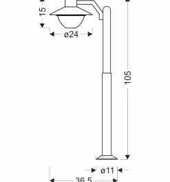 Sklep Kaja Designerska lampa ogrodowa stojąca 51-32423 COSMOS | Kaja Oświetlenie