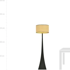 Sklep Kaja Designerska lampa podłogowa z abażurem 1157/LP1 ESTRELLA | Kaja
