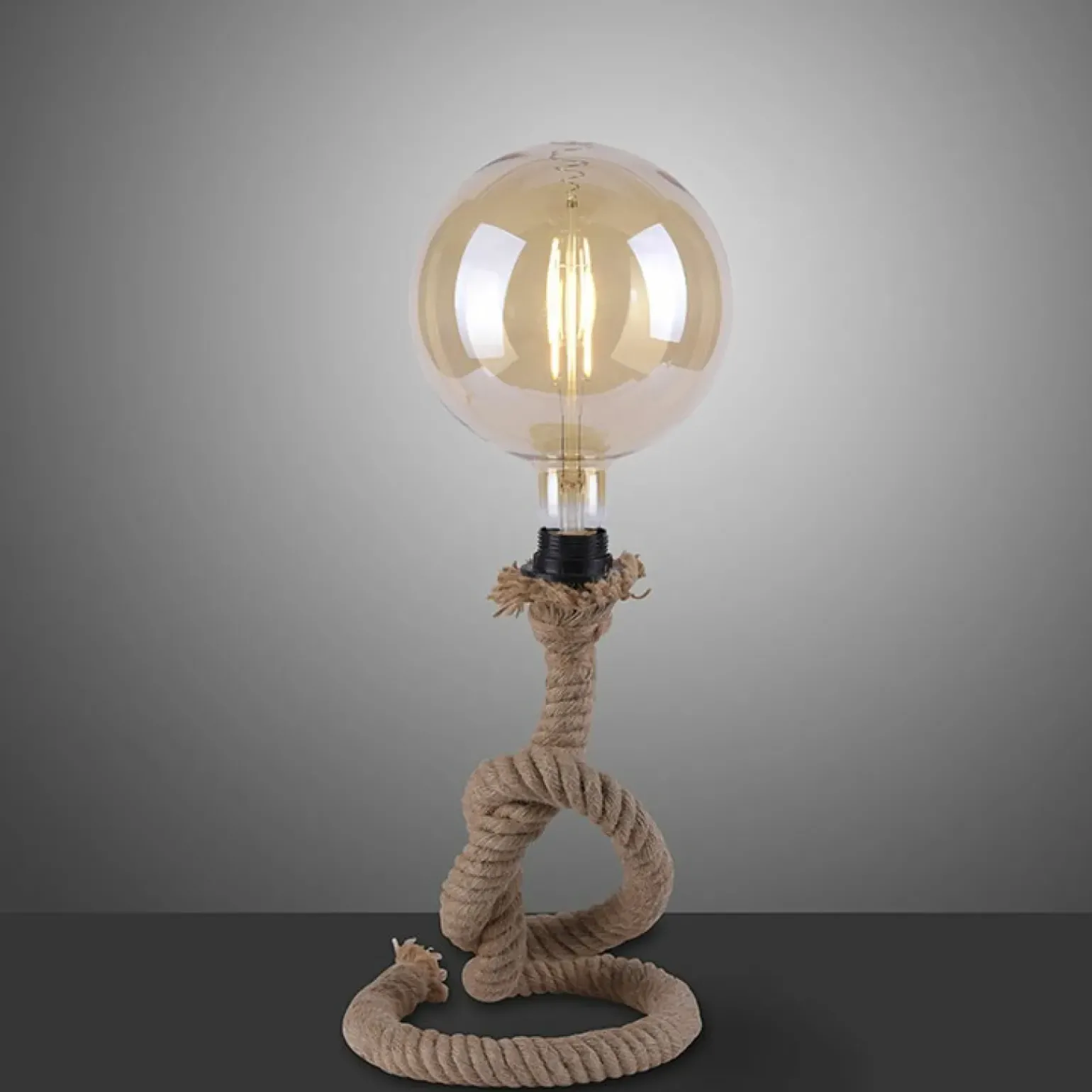 Sklep Kaja Designerska lampa stołowa, zawinięty sznur 15480-18 z serii ROPE