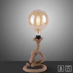 Sklep Kaja Designerska lampa stołowa, zawinięty sznur 15480-18 z serii ROPE