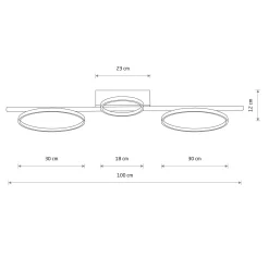 Sklep Kaja Designerska lampa sufitowa LED 100cm 4000K 10866 CIRCOLO LED | Kaja