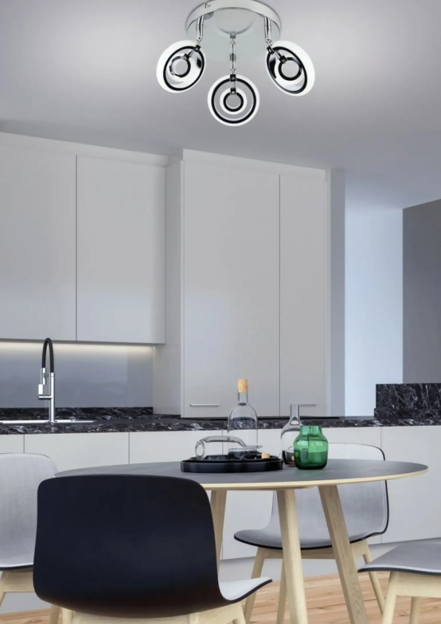 Cheap Designerska lampa sufitowa z ringami LED 98-62024 CELT | Kaja Żyrandole Nowoczesne