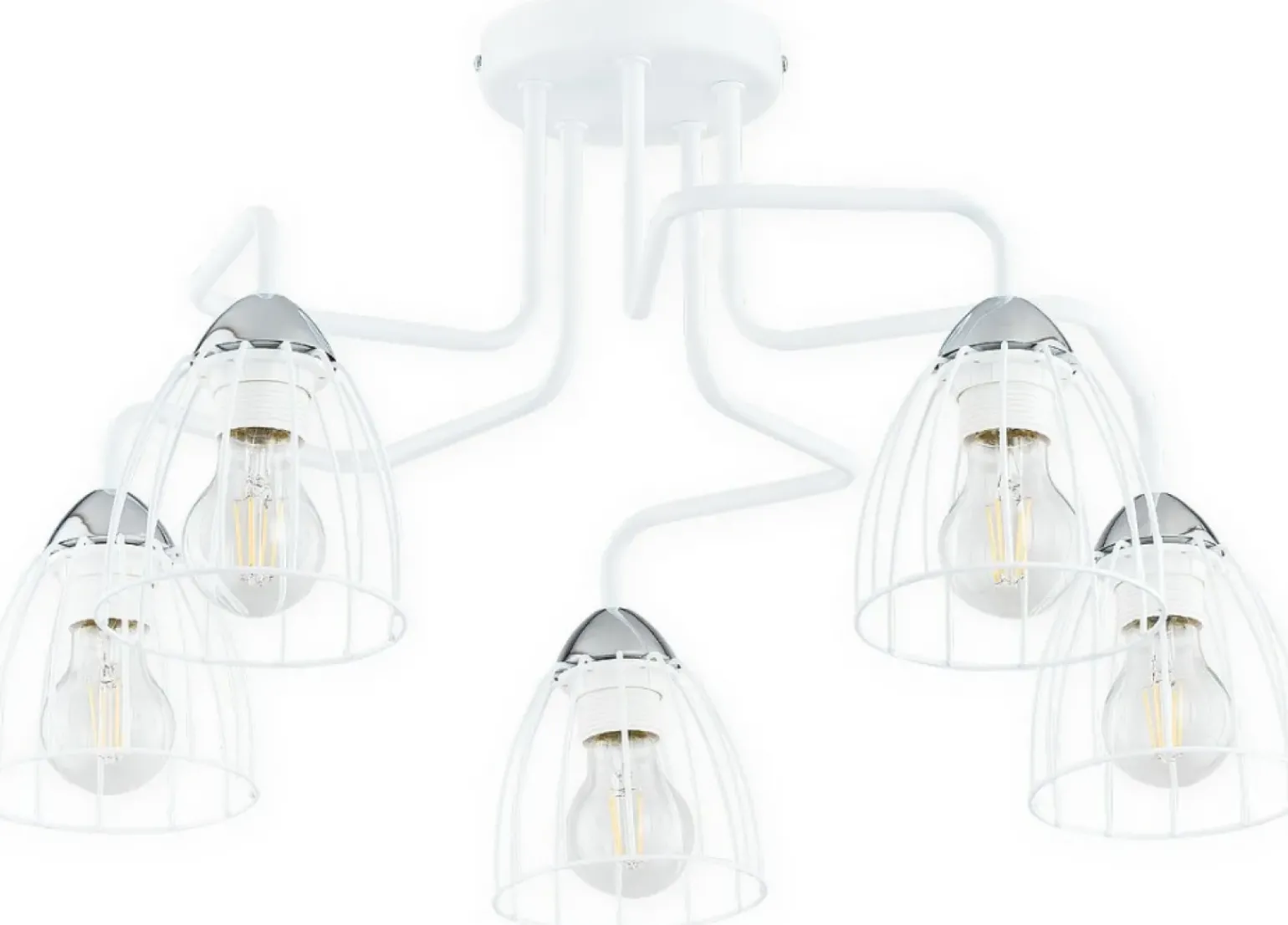 Best Designerska lampa sufitowa do salonu O2705 W5 BIA SENSO | Kaja Żyrandole Nowoczesne