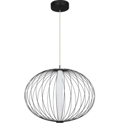 Best Designerska lampa wisząca LED LP-798/1P S BK TREVISO | Kaja Żyrandole Nowoczesne
