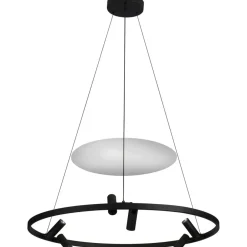 Cheap Designerska lampa wisząca obręcz LP-907/1P BK ALMERIA | Kaja Żyrandole Nowoczesne