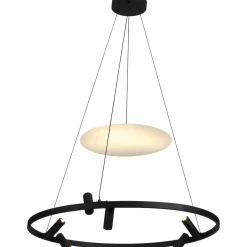 Cheap Designerska lampa wisząca obręcz LP-907/1P BK ALMERIA | Kaja Żyrandole Nowoczesne