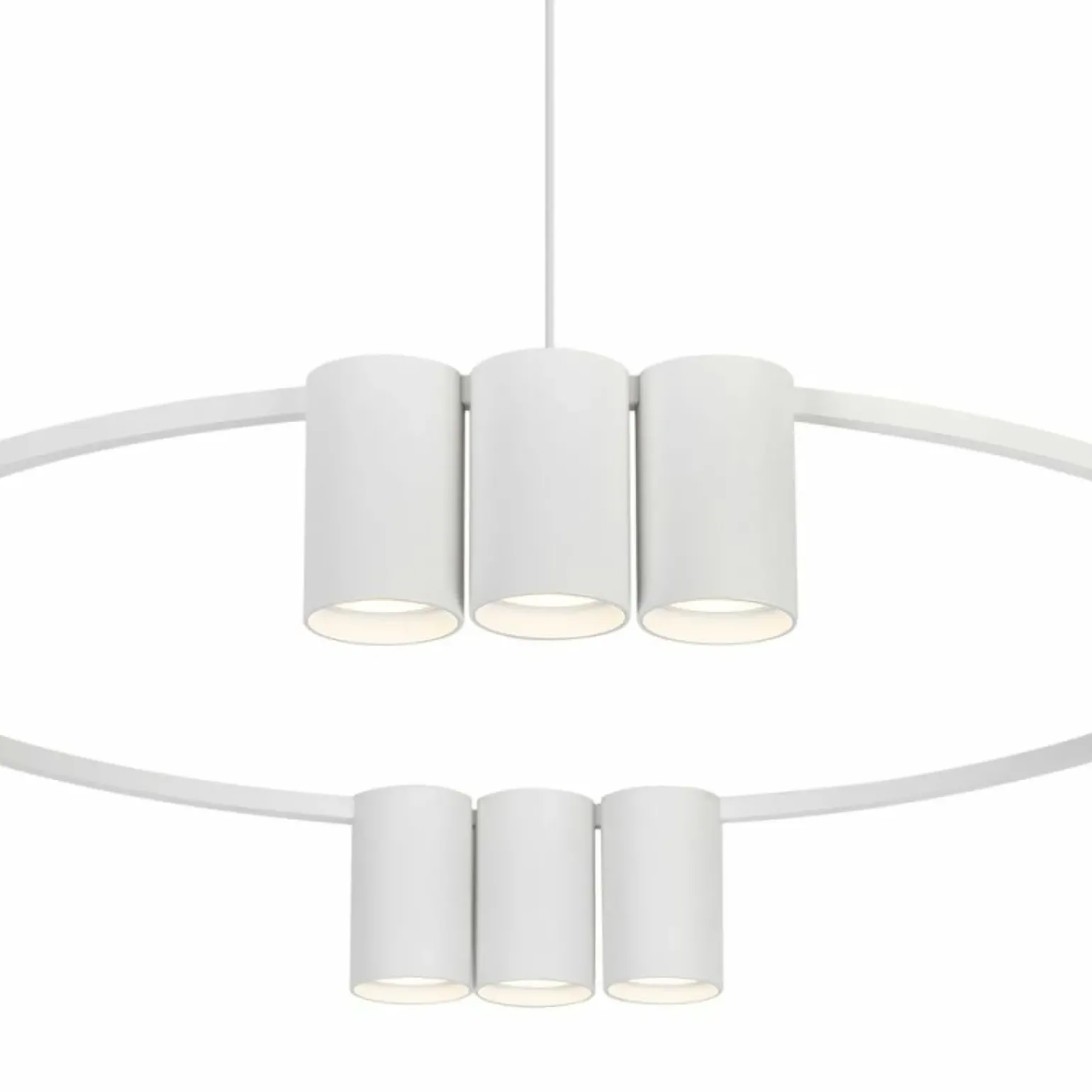 Best Designerska lampa wisząca, duża obręcz ML0374 (KOŁO) GENESIS | Kaja Żyrandole Nowoczesne