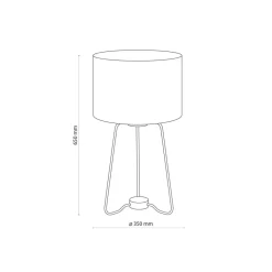 Sklep Kaja Designerska lampka stołowa mały trójnóg TK 5581 z serii TAMPA | Kaja