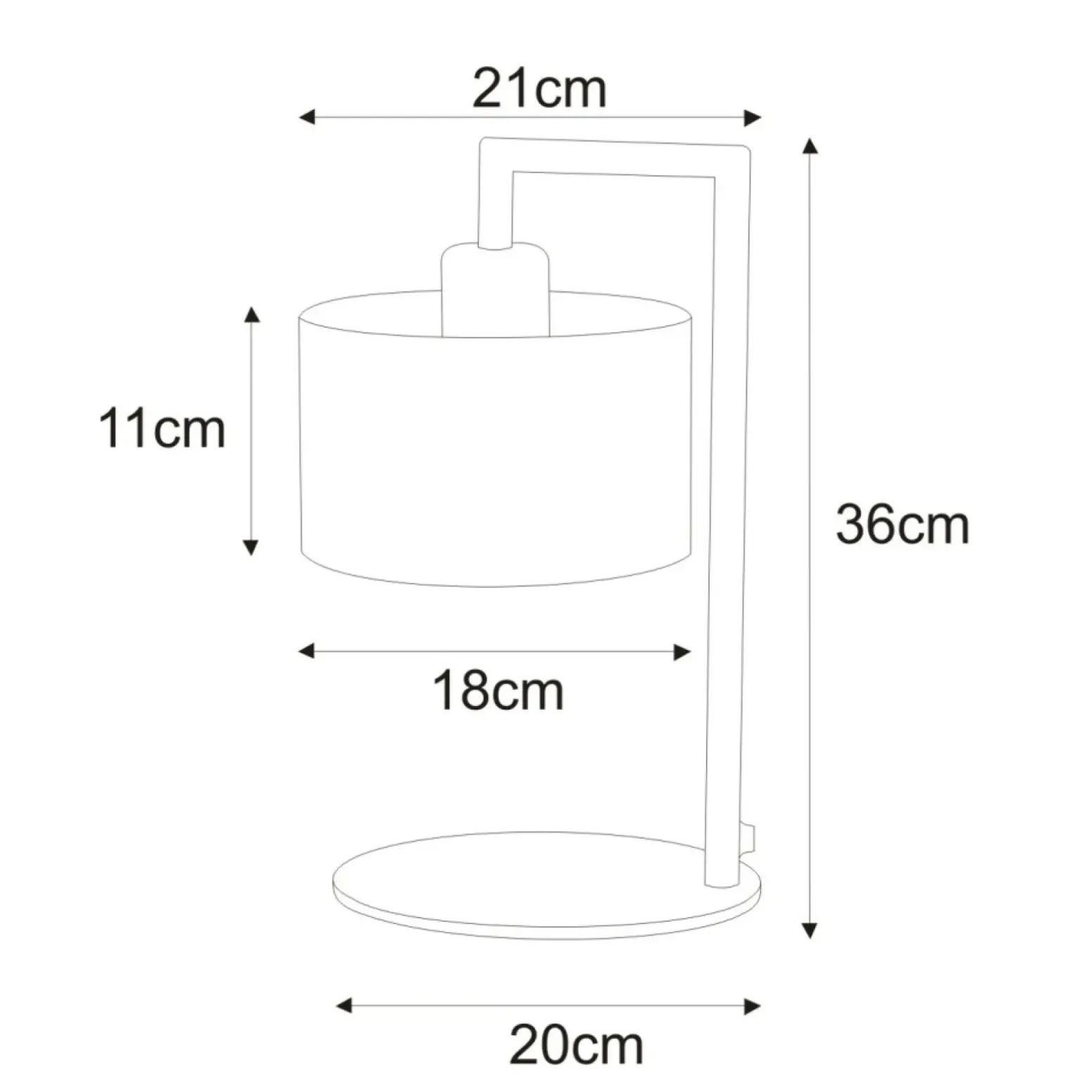 Sklep Kaja Designerska, loftowa lampka stołowa K-4322 SIMONE BLACK | Kaja