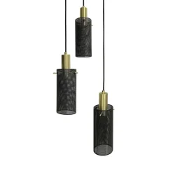 Cheap Designerska, metalowa lampa wisząca LP-945/3P BK TIRANA | Kaja Żyrandole Nowoczesne