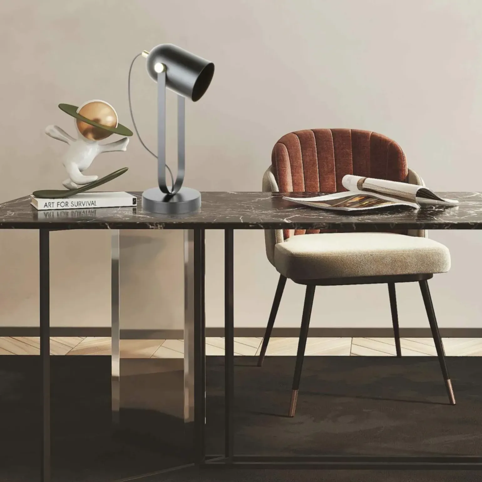 Sklep Kaja Designerska, minimalistyczna lampka stołowa A2057 z serii ARIES