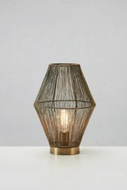 Sklep Kaja Designerska, pleciona lampka na szafkę nocną 108665 CASA | Kaja