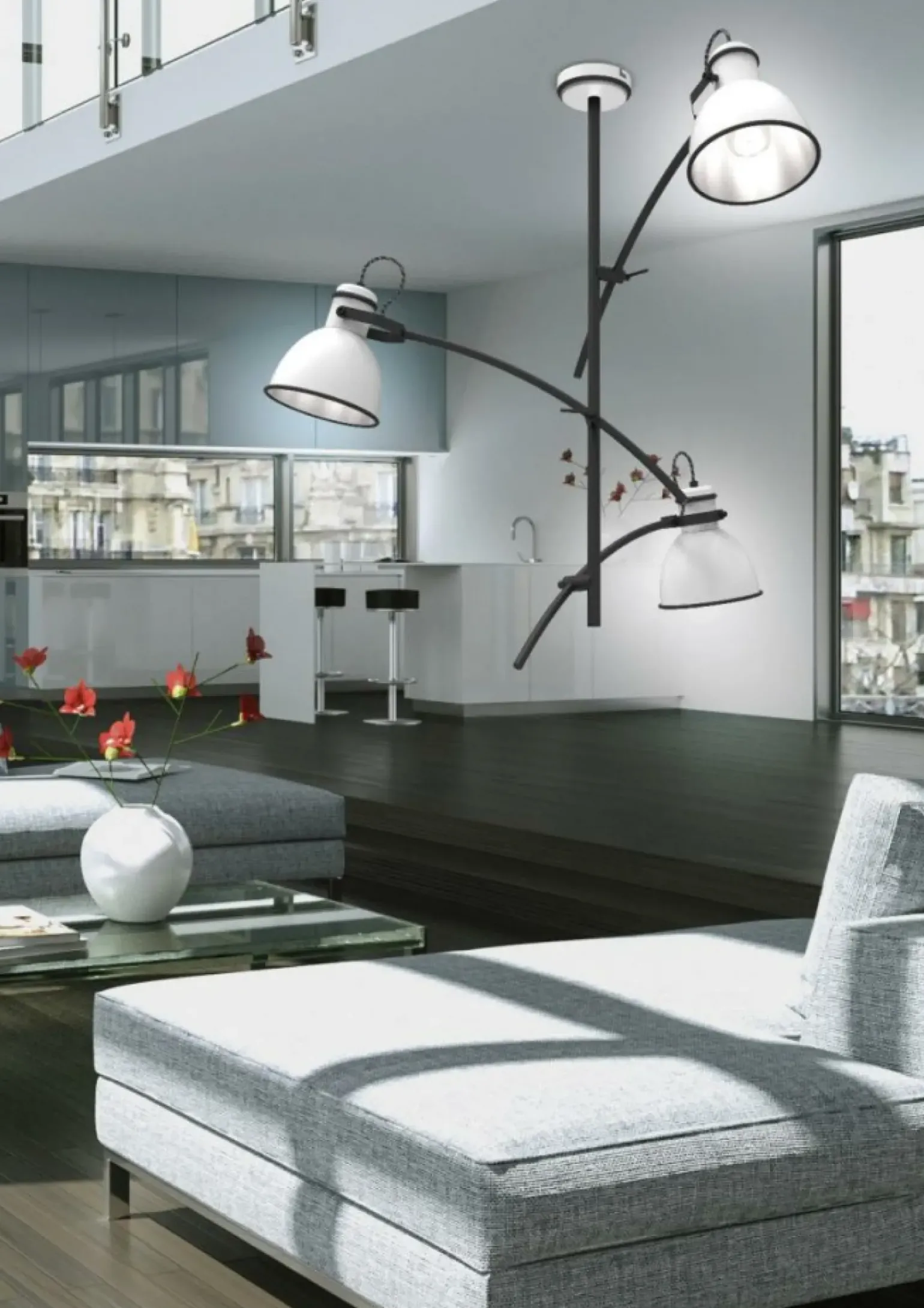 Cheap Designerska, regulowana lampa sufitowa 33-72061 ZUMBA | Kaja Żyrandole Nowoczesne