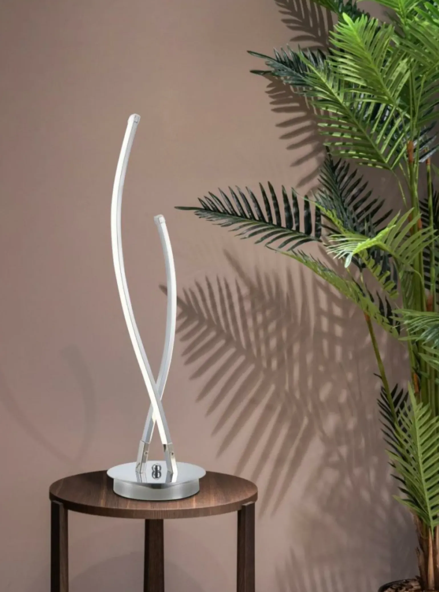 Sklep Kaja Designerska, srebrna lampka do salonu K-8078 JUSTIN | Kaja Oświetlenie