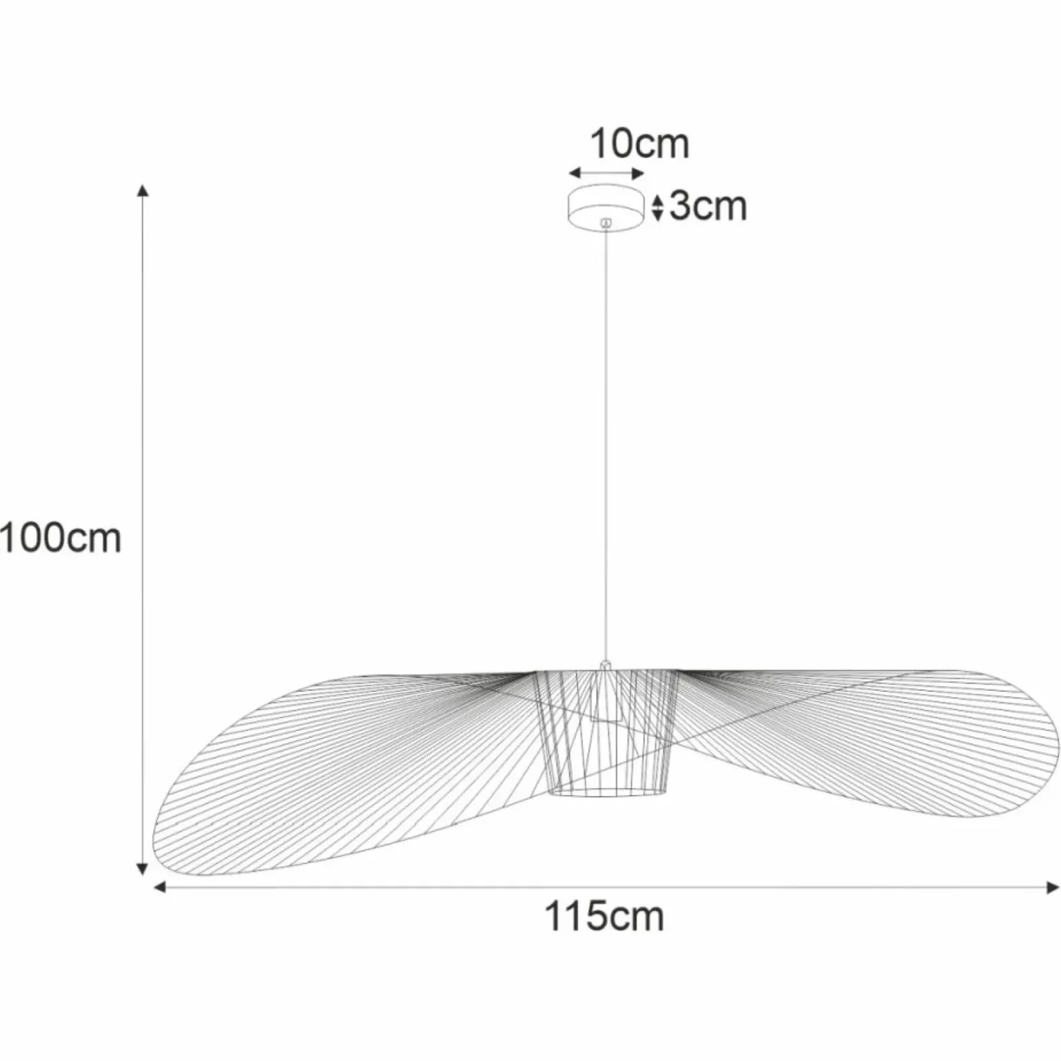 Sklep Kaja Designerski, , druciany żyrandol KP-21 KAPELUSZ | Kaja