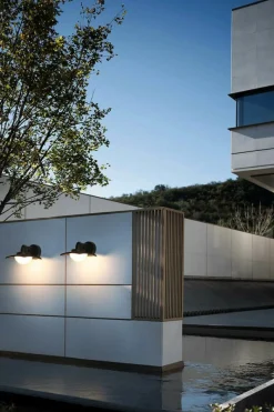 Sklep Kaja Designerski kinkiet elewacyjny LED 9W 3000K OWL-6950-3K ISOLA | Kaja