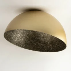 Cheap Designerski plafon, złota półkula SIG 32481 - SFERA 50 ZŁ/CZ NAKR Żyrandole Nowoczesne