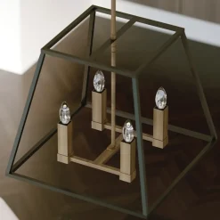 Outlet Doskonała lampa wisząca, 4 źródła światła HK-FULTON-4P z serii FULTON Żyrandole Nowoczesne