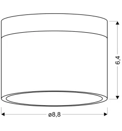 Sklep Kaja Downlight natynkowy ze światłem LED 2273631 z serii TUBA | Kaja