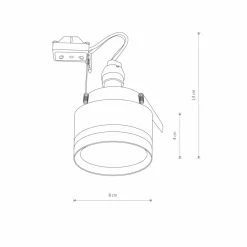 Sklep Kaja Downlight wpustowy, krótka tuba, gwint GU10 10493 MLJET | Kaja
