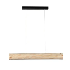 Cheap Drewniana, jasna belka LED 90cm na zwisie 69460104 LUCAS | Kaja Żyrandole Nowoczesne