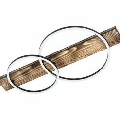 Best Drewniana lampa sufitowa z okręgami LED 99408 BOYAL | Kaja Oświetlenie Żyrandole Nowoczesne