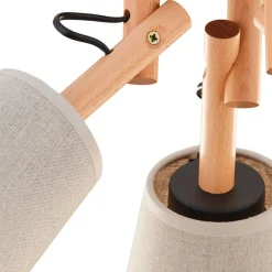 New Drewniana lampa sufitowa z 3 abażurami TK 574 VAIO | Kaja Oświetlenie Żyrandole Nowoczesne