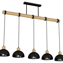 Best Sale Drewniana listwa z wiszącymi lampami, do jadalni MLP7227 ERIK | Kaja Żyrandole Nowoczesne
