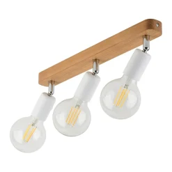 Fashion Drewniana listwa ze spotami, do sypialni TK 4749 z serii SIMPLY WOOD Żyrandole Nowoczesne