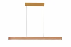 Cheap Drewniana, pozioma lampa wisząca LED nad stół AZ5106 OLIVIER | Kaja Żyrandole Nowoczesne