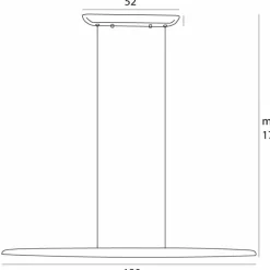 Best Drewniana, pozioma lampa wisząca LED MX P0598 WOODY | Kaja Oświetlenie Żyrandole Nowoczesne