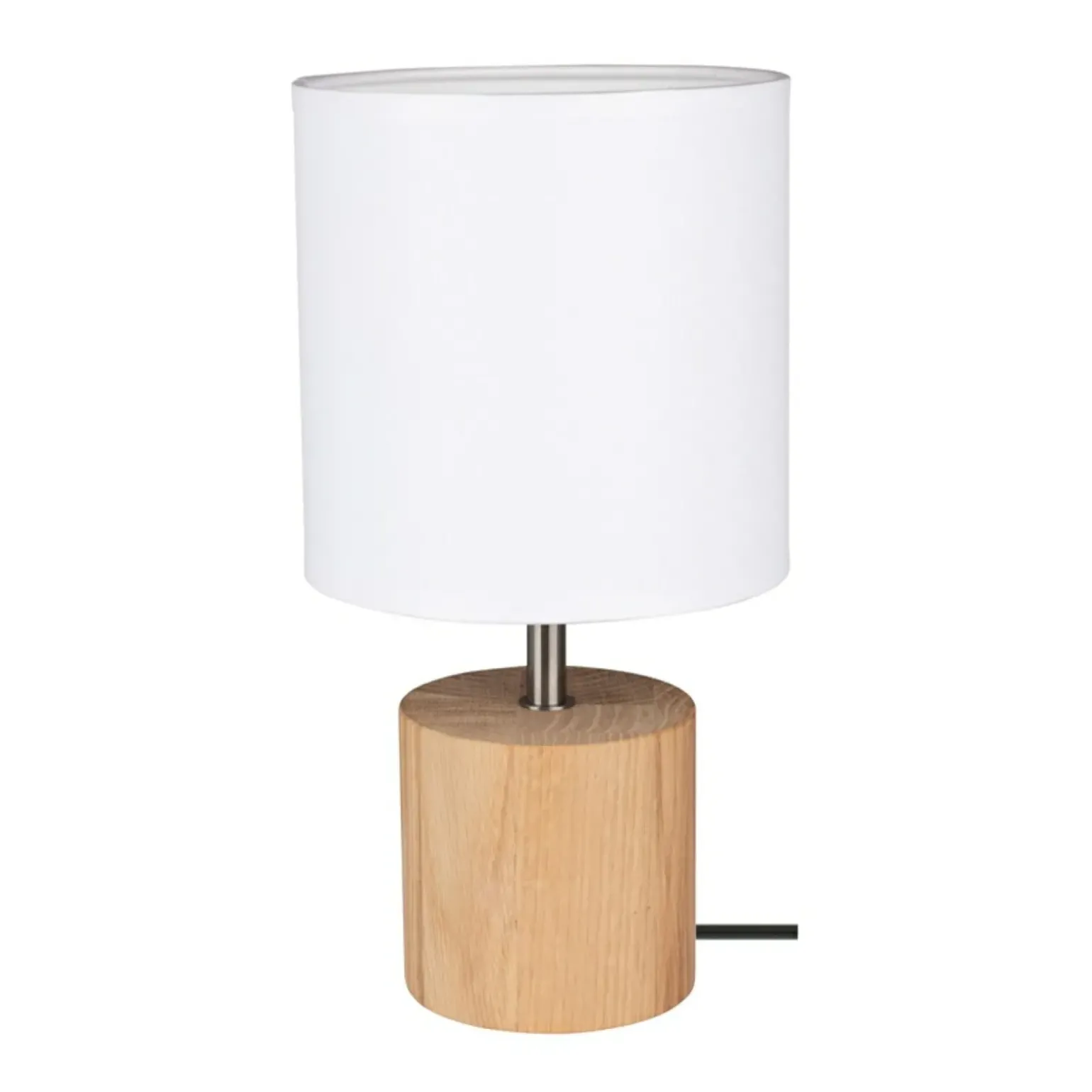 Sklep Kaja Drewniana, prosta lampka na szafkę nocną 7181974 TRONGO ROUND | Kaja