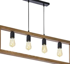 Online Drewniana ramka wisząca, nad stół TK 4276 METRO | Kaja Oświetlenie Żyrandole Nowoczesne