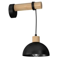 Sklep Kaja Drewniany kinkiet ścienny, regulowana długość MLP7224 z serii ERIK | Kaja Oświet