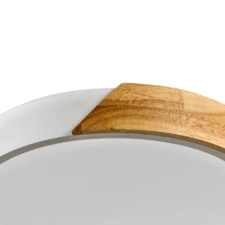 Sklep Kaja Drewniany plafon, biała oprawa, LED PLF-13186-WH-WO z serii NASTRO