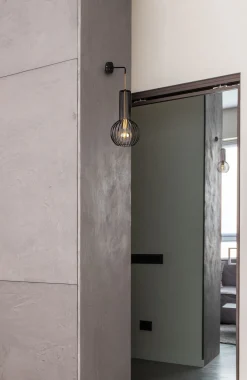 Sklep Kaja Druciana, dekoracyjna lampa ścienna K-4523 ARVI BLACK | Kaja