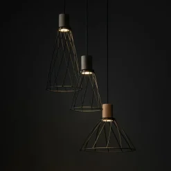 Best Sale Druciana lampa wisząca do salonu TK 10188 MODESTO WOOD SOSNA | Kaja Żyrandole Nowoczesne