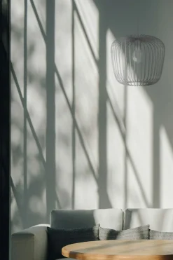 Online Druciana, szara lampa wisząca do jadalni K-4100 EDEN | Kaja Żyrandole Nowoczesne