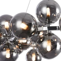 New Duża, owana lampa wisząca MOD548PL-25CH DALLAS | Kaja Oświetlenie Żyrandole Nowoczesne