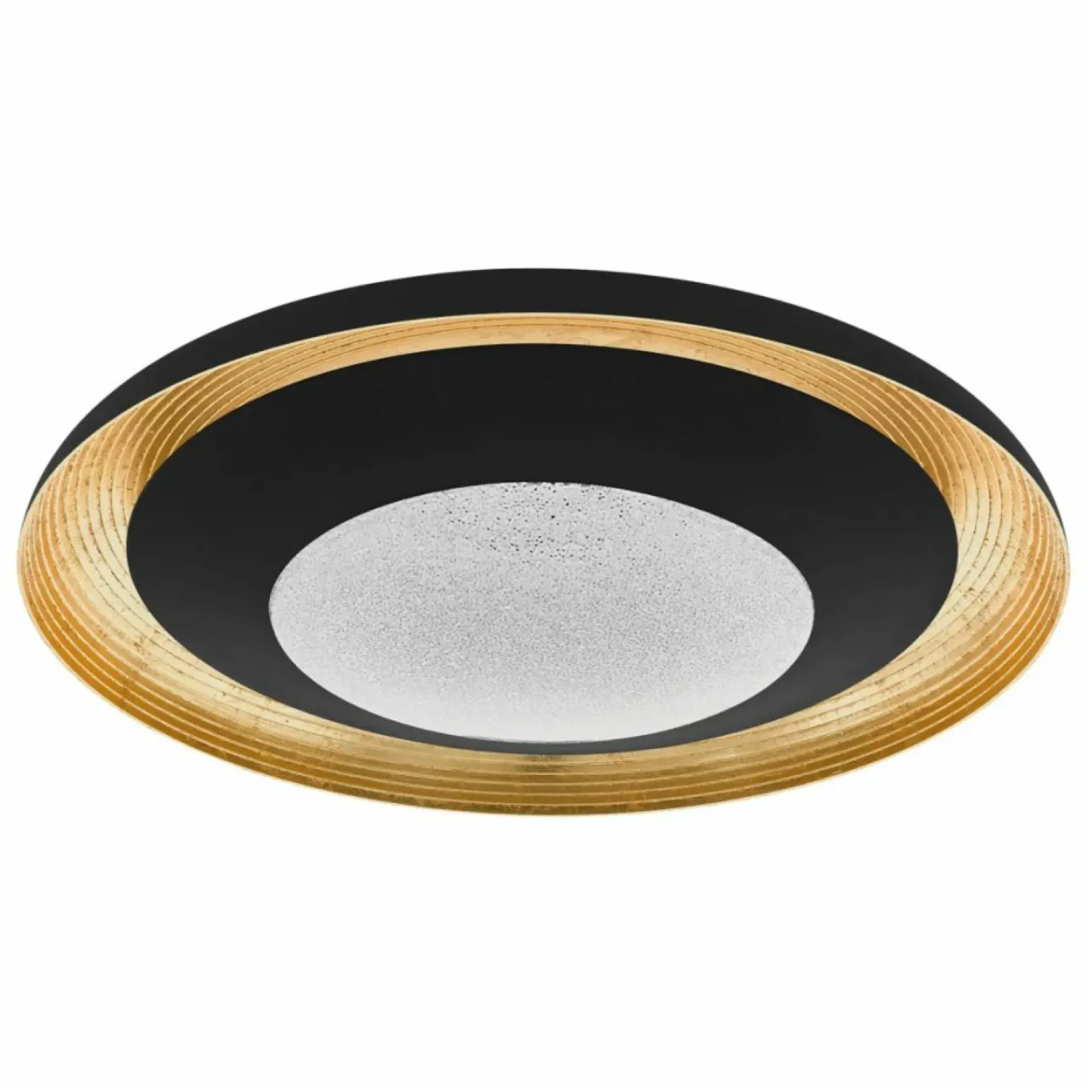 Cheap Duża, czarno-złota lampa sufitowa LED 98685 CANICOSA | Kaja Żyrandole Nowoczesne