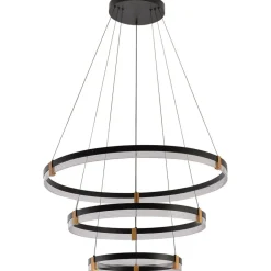 Discount Duża, efektowna lampa na antresolę LP-0407/3P BK PLUM | Kaja Żyrandole Nowoczesne