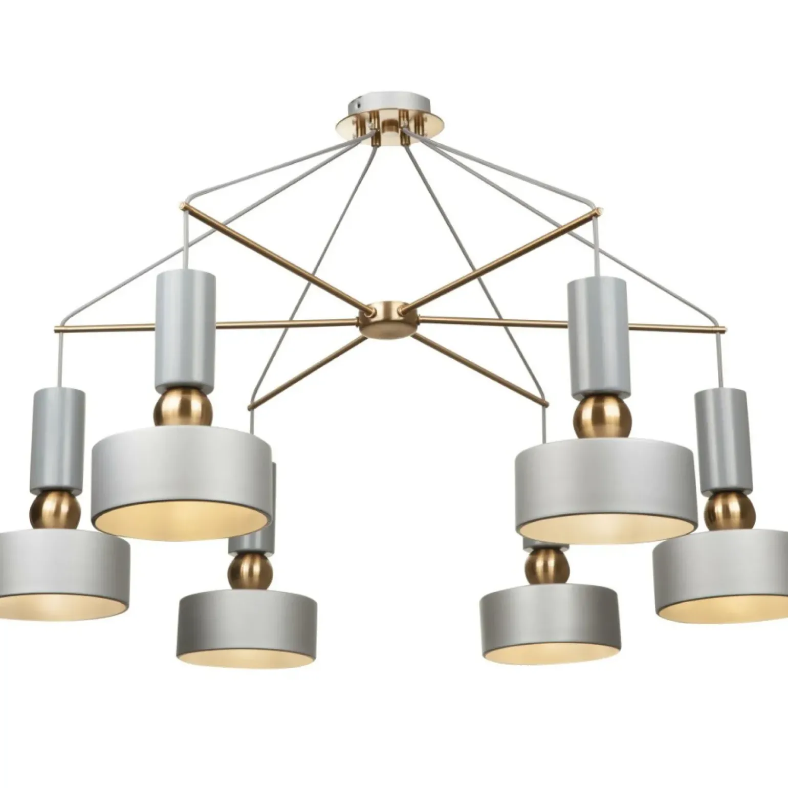 Store Duża, industrialna lampa wisząca MOD030PL-06GR VOID | Kaja Oświetlenie Żyrandole Nowoczesne