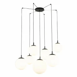 Best Sale Duża lampa wisząca typu pająk, 7 kloszy TK 4794 ESME WHITE | Kaja Żyrandole Nowoczesne