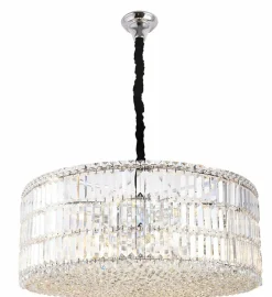 Best Duża lampa wisząca z kryształami Ø80cm MX P0268 PUCCINI | Kaja Żyrandole Nowoczesne